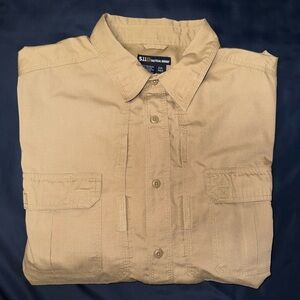 5.11 Tactical Series Khaki Button Up Shirt Men’s 2XL Regular